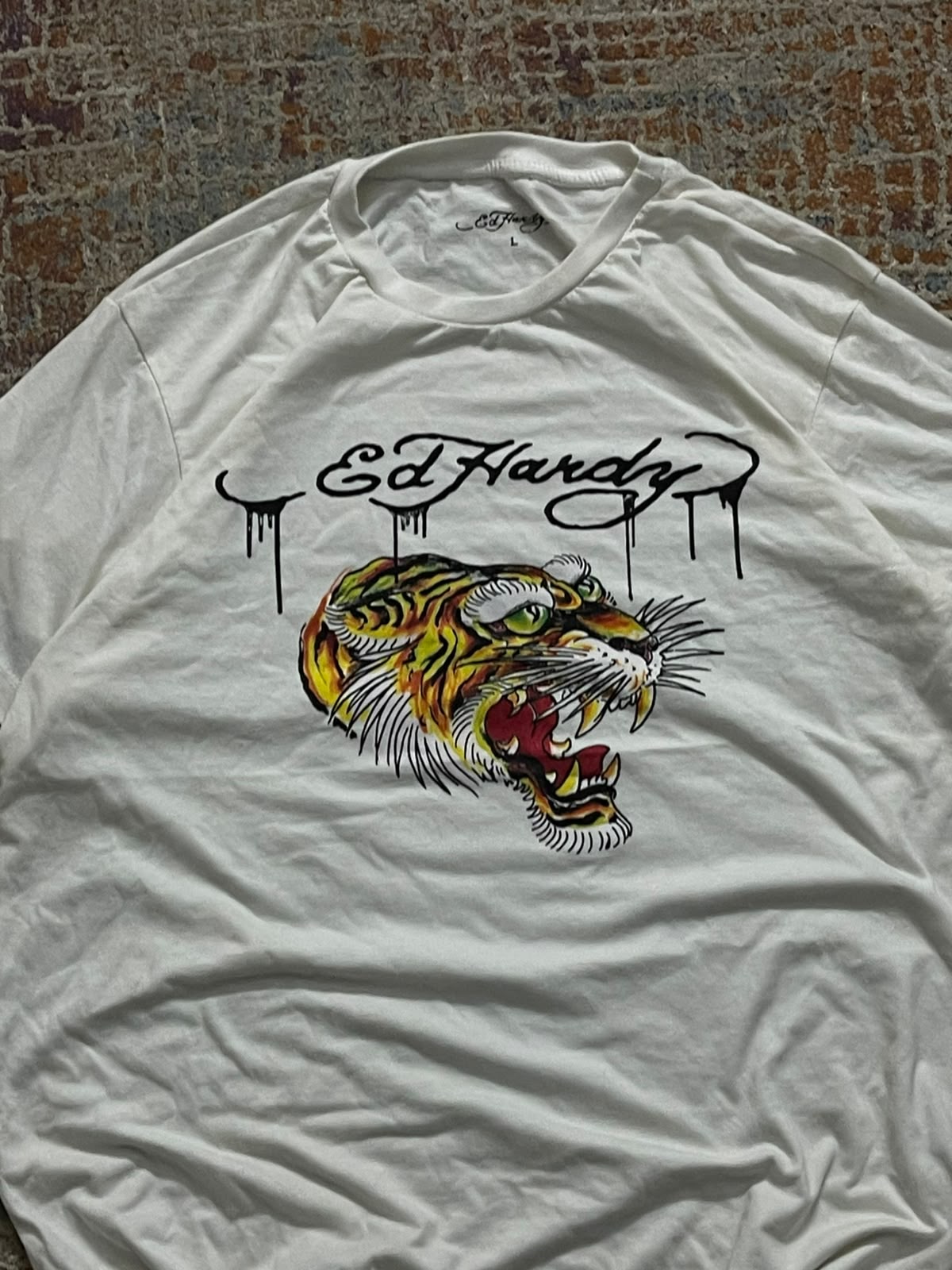 Ed hardy white tee