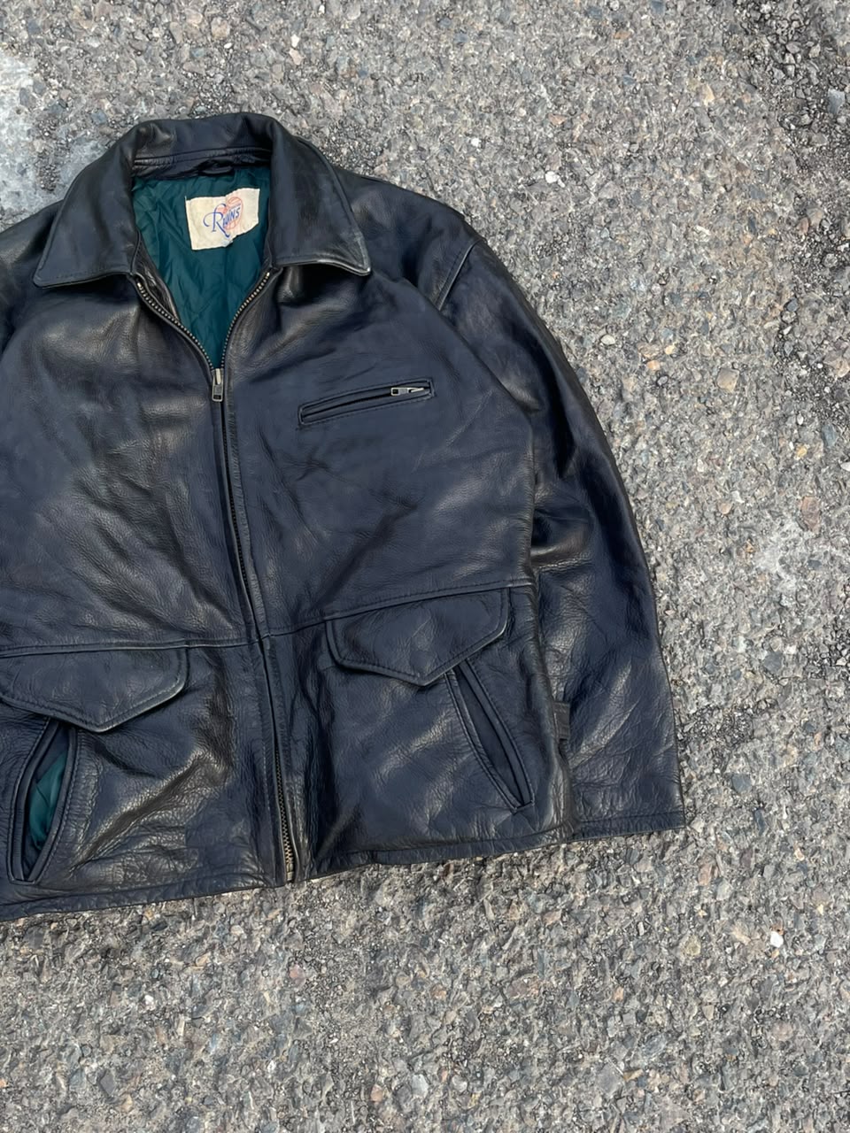 Vintage 1992 reoins leather jacket