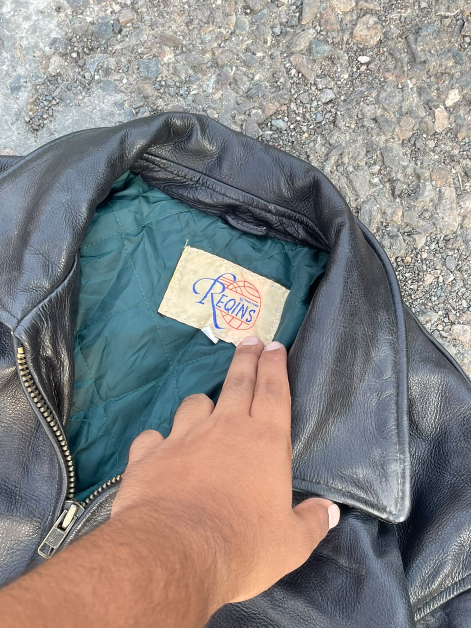 Vintage 1992 reoins leather jacket