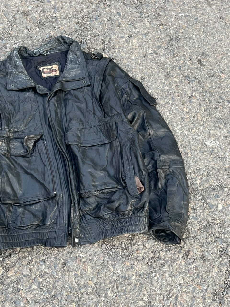 True Vintage 1978's silvero leather jacket