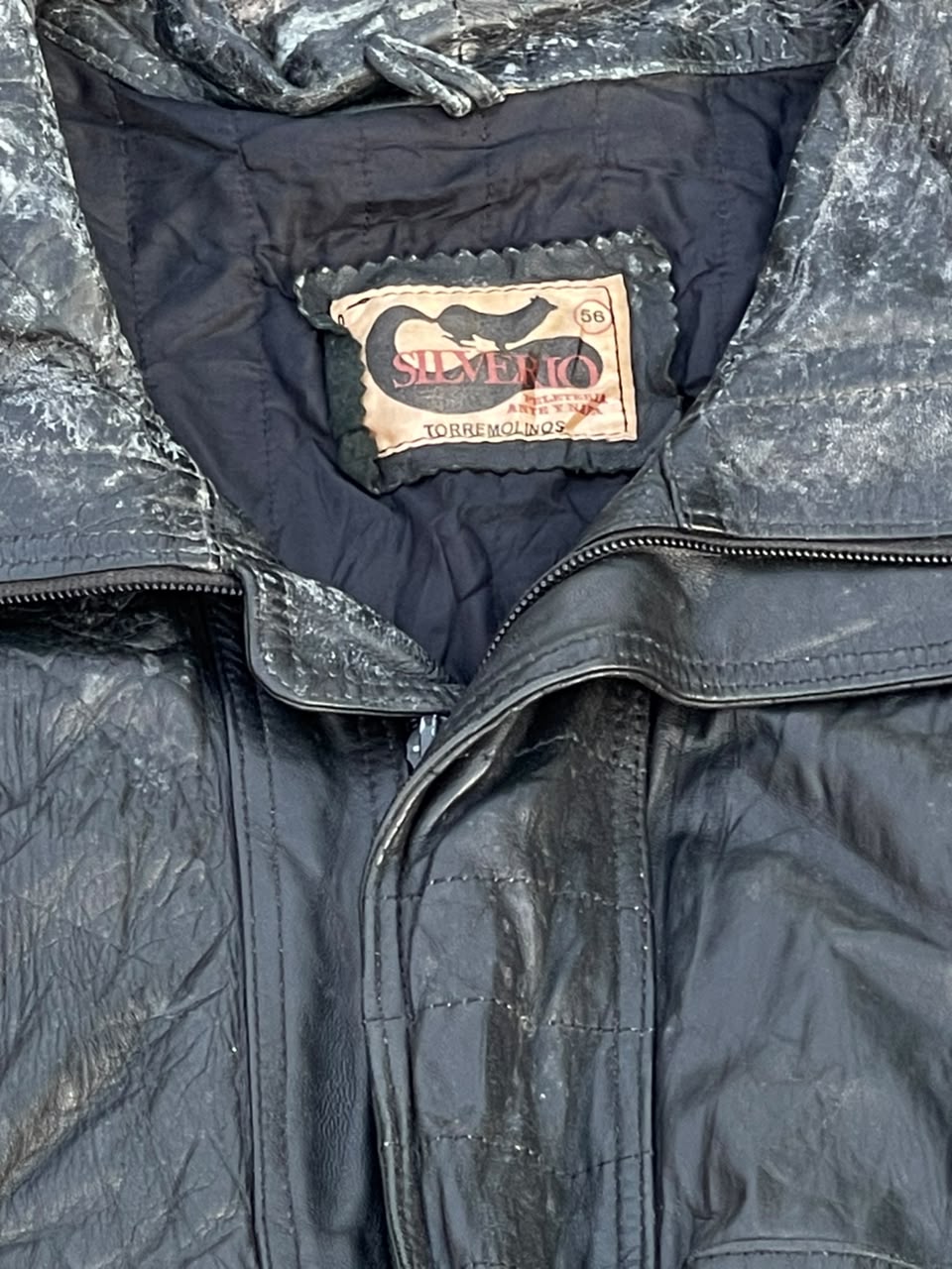 True Vintage 1978's silvero leather jacket