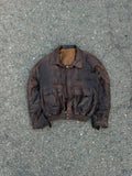 Vintage brown maria belmorte leather rare boxy fit jacket