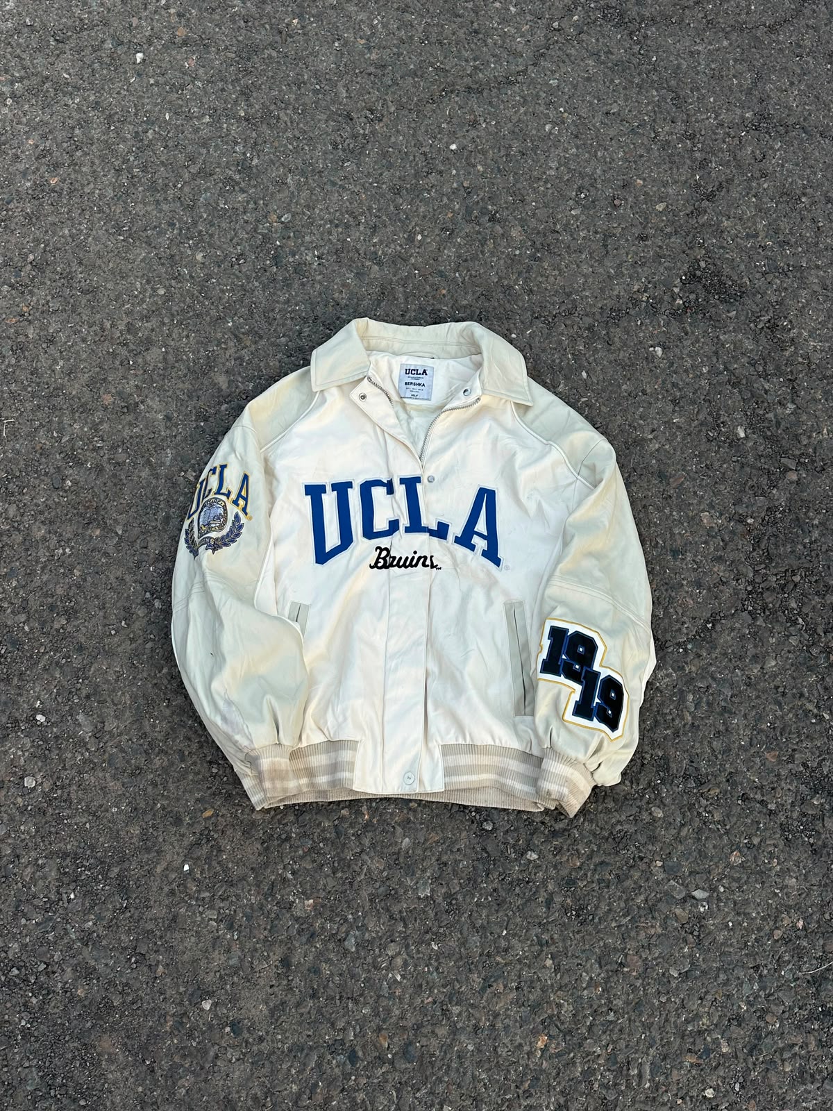 Ucla vintage faux leather jacket