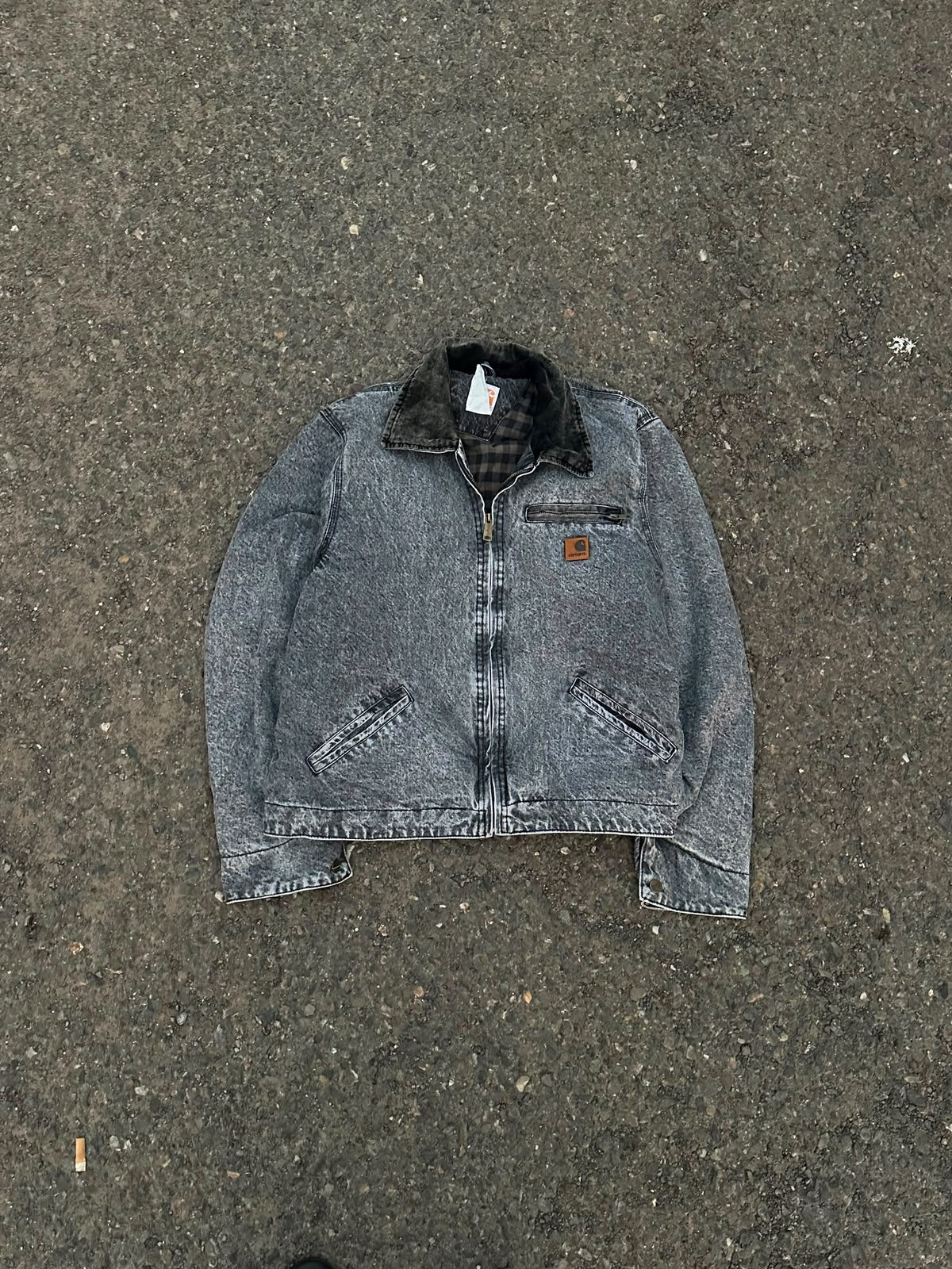Vintage 90's Carhartt Detroit Acid Wash Jacket
