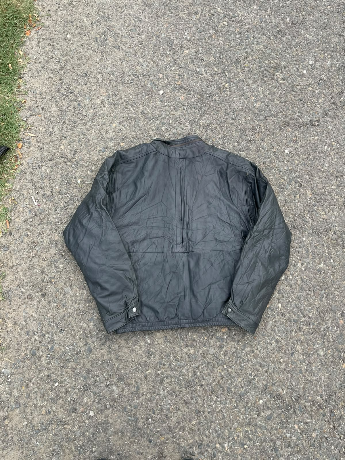 Vintage black leather jacket