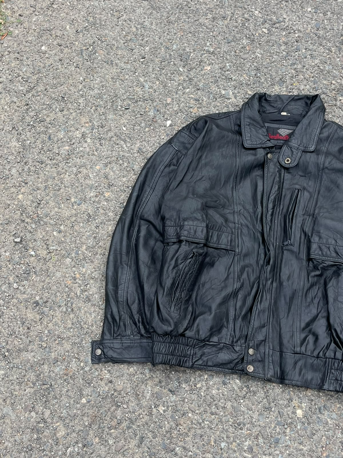 Vintage cuir pelle leadr genuine leather jacket