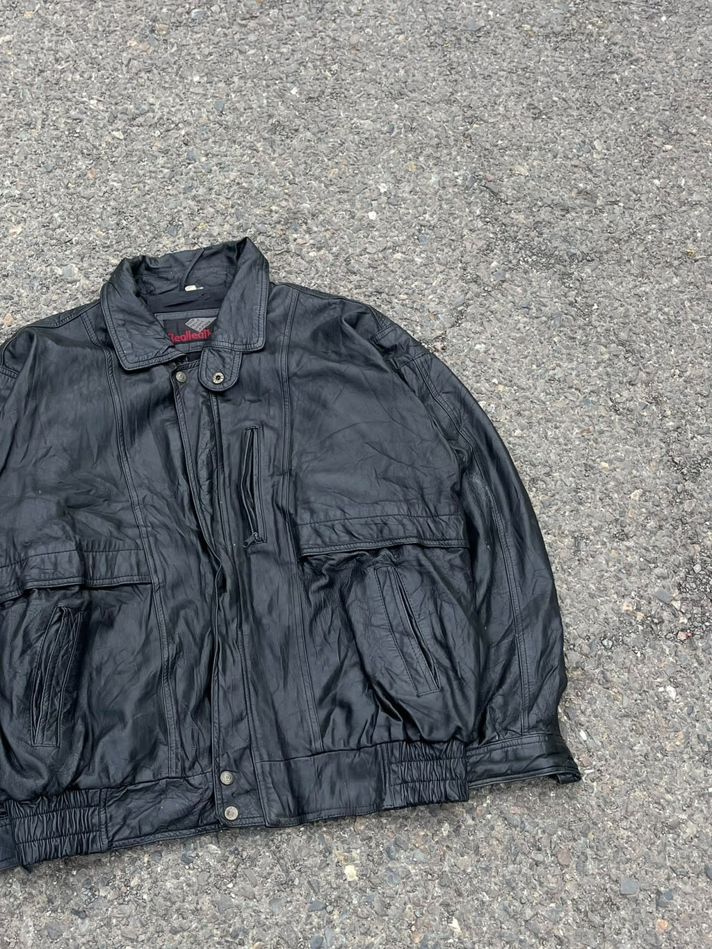 Vintage cuir pelle leadr genuine leather jacket
