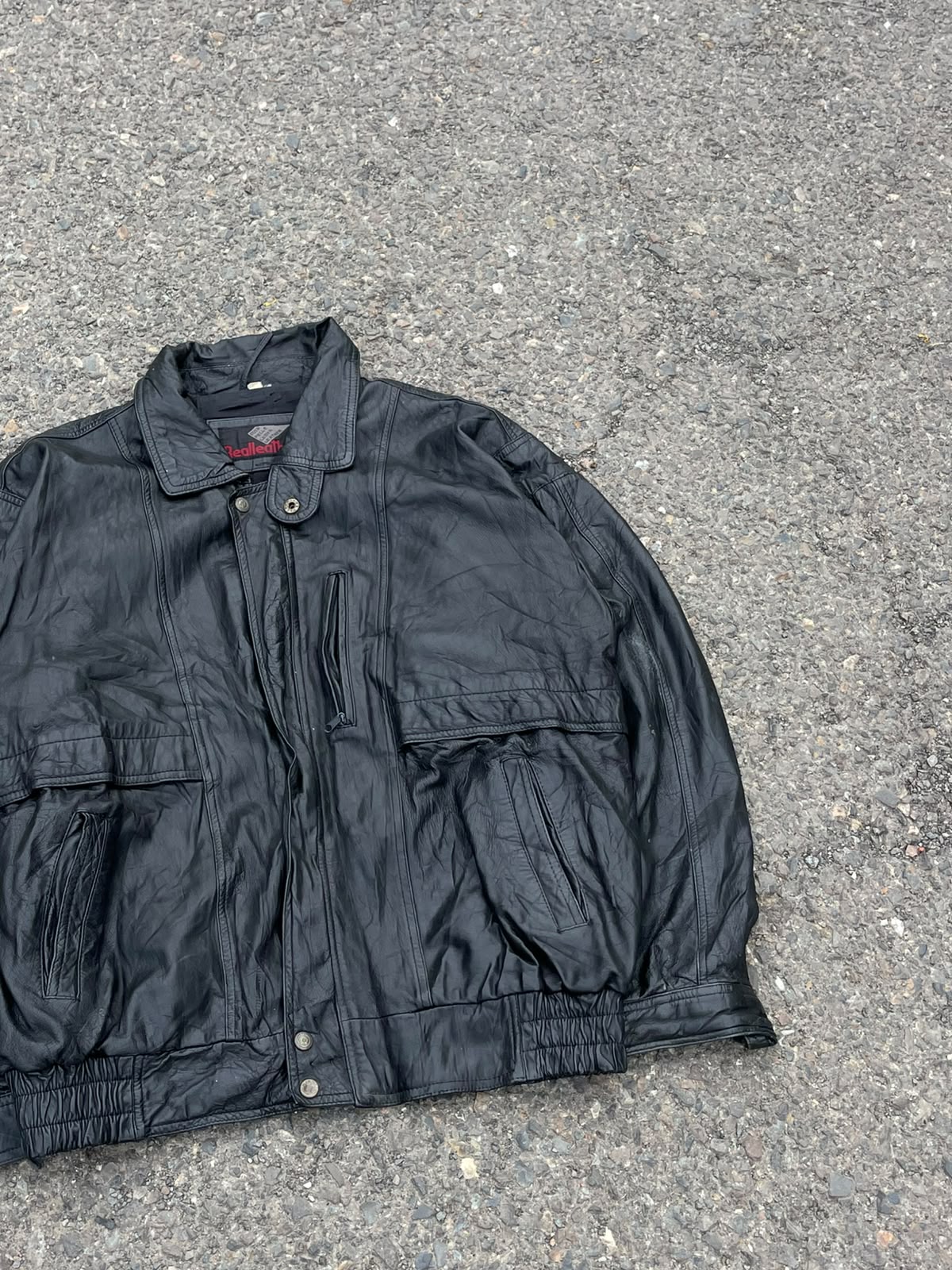 Vintage cuir pelle leadr genuine leather jacket