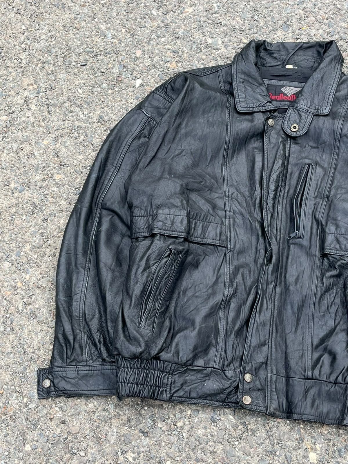 Vintage cuir pelle leadr genuine leather jacket