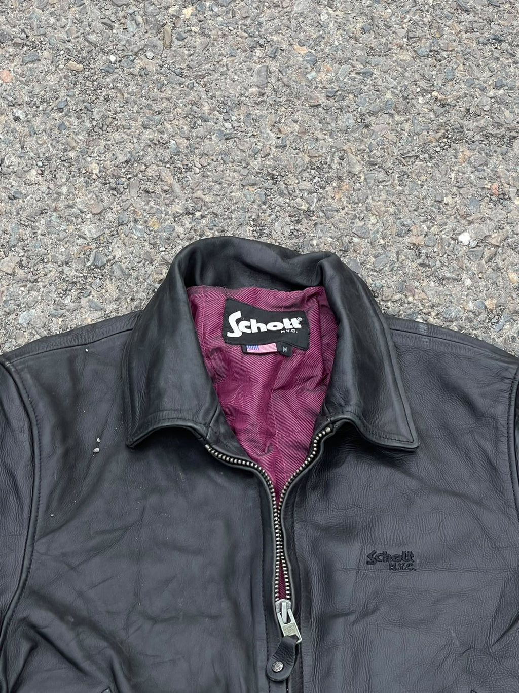 Mr Schott rar genuine leather vintage jacket