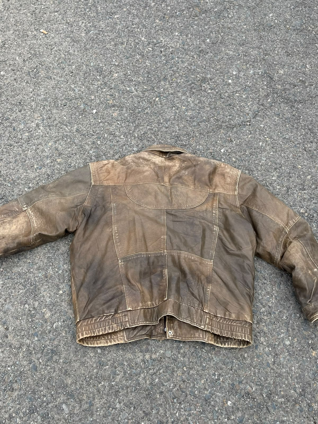 Vintage 90's washed leather jacket