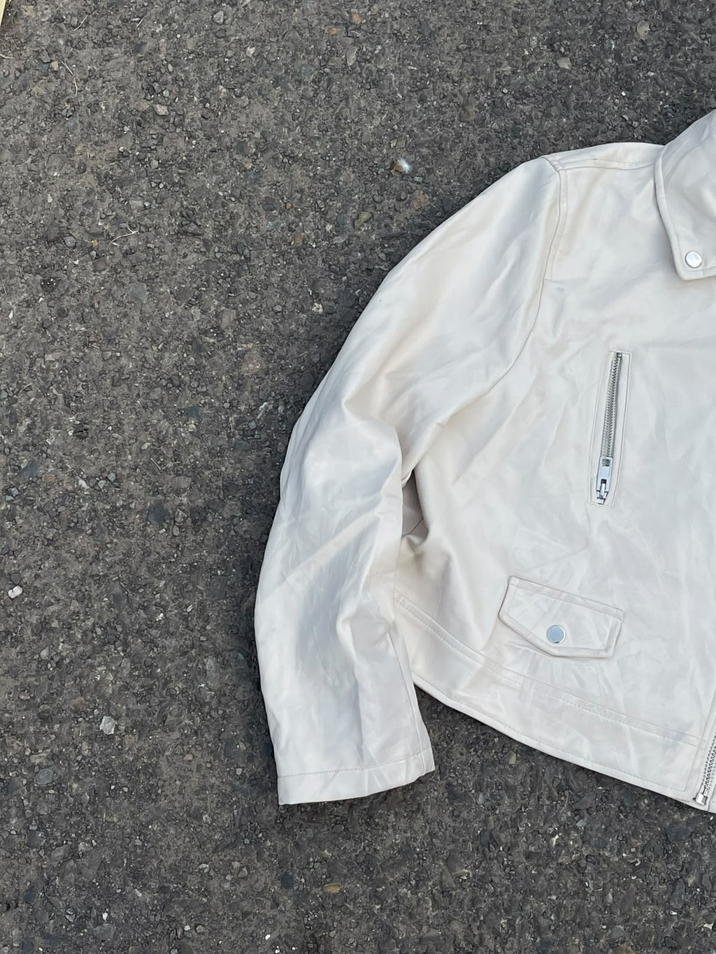 Faux leather bikers jacket