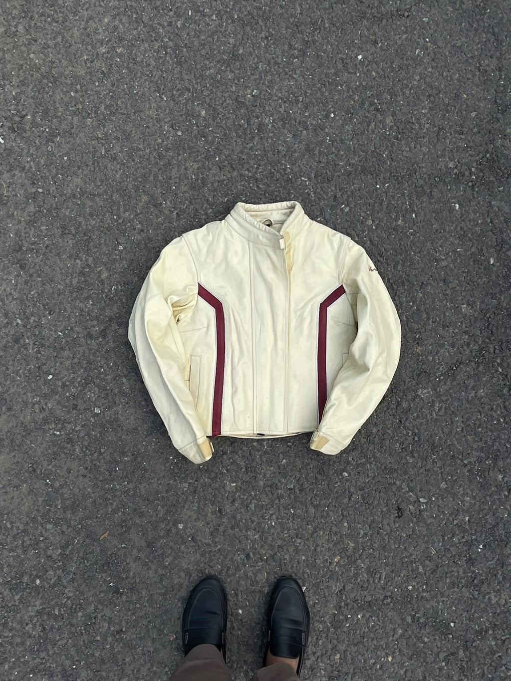 Rarest Vintage Meline Real Leather Racing Jacket