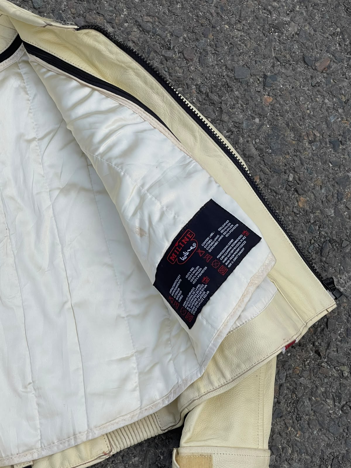 Rarest Vintage Meline Real Leather Racing Jacket
