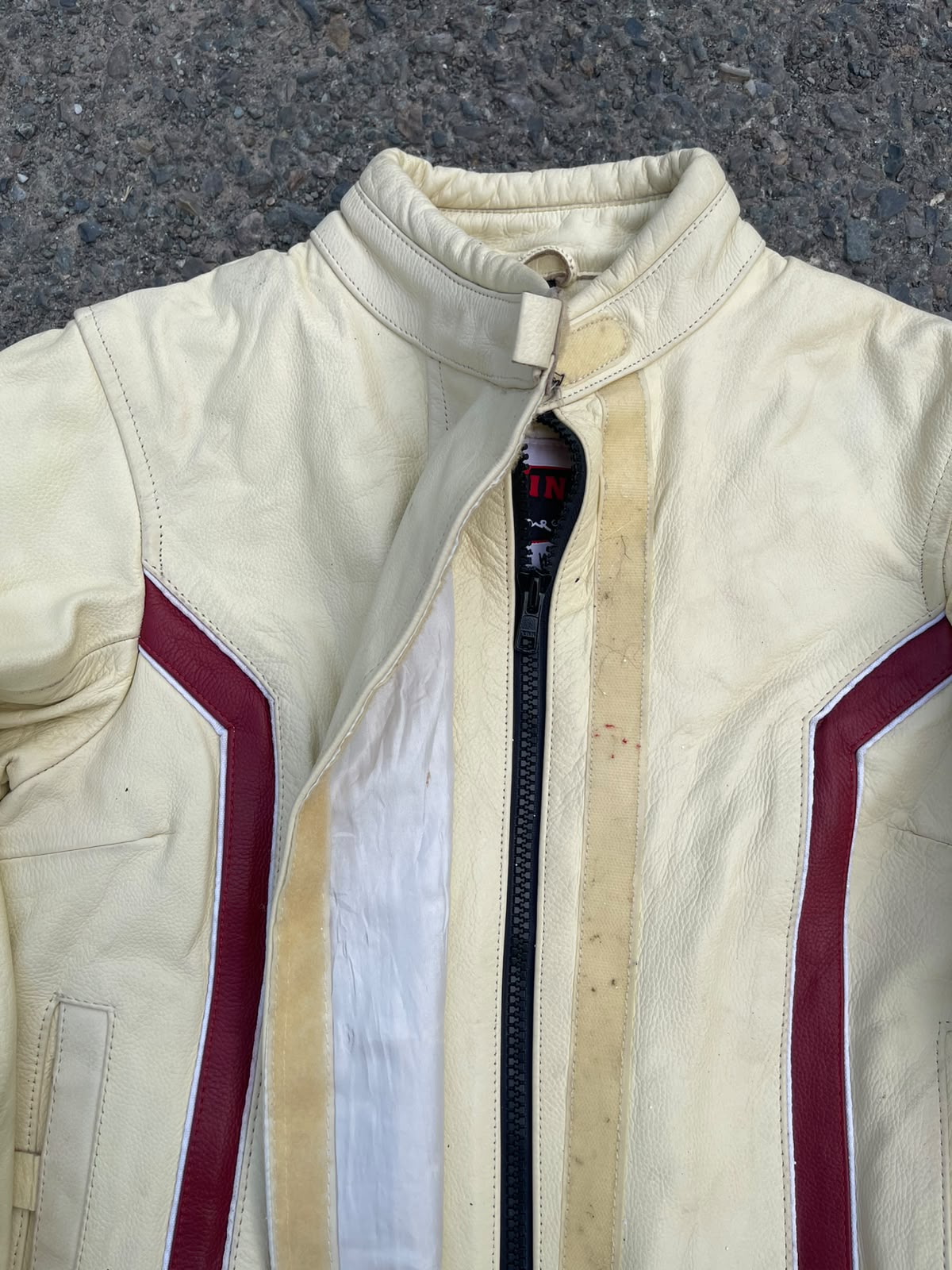 Rarest Vintage Meline Real Leather Racing Jacket