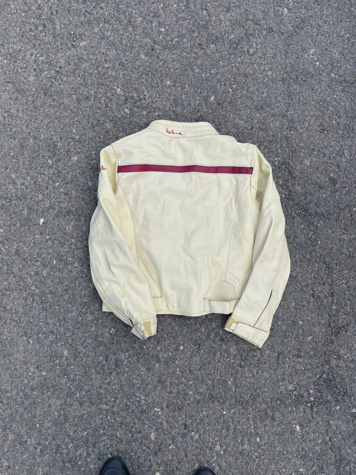 Rarest Vintage Meline Real Leather Racing Jacket