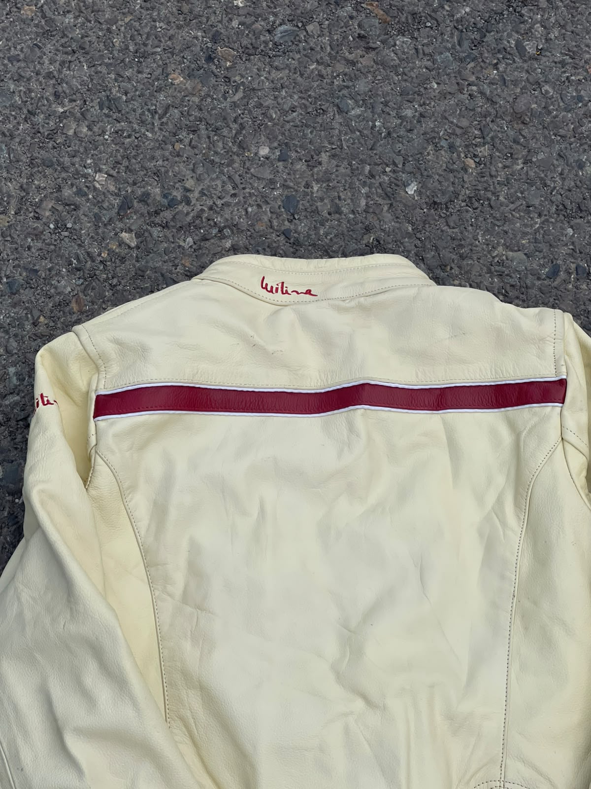 Rarest Vintage Meline Real Leather Racing Jacket