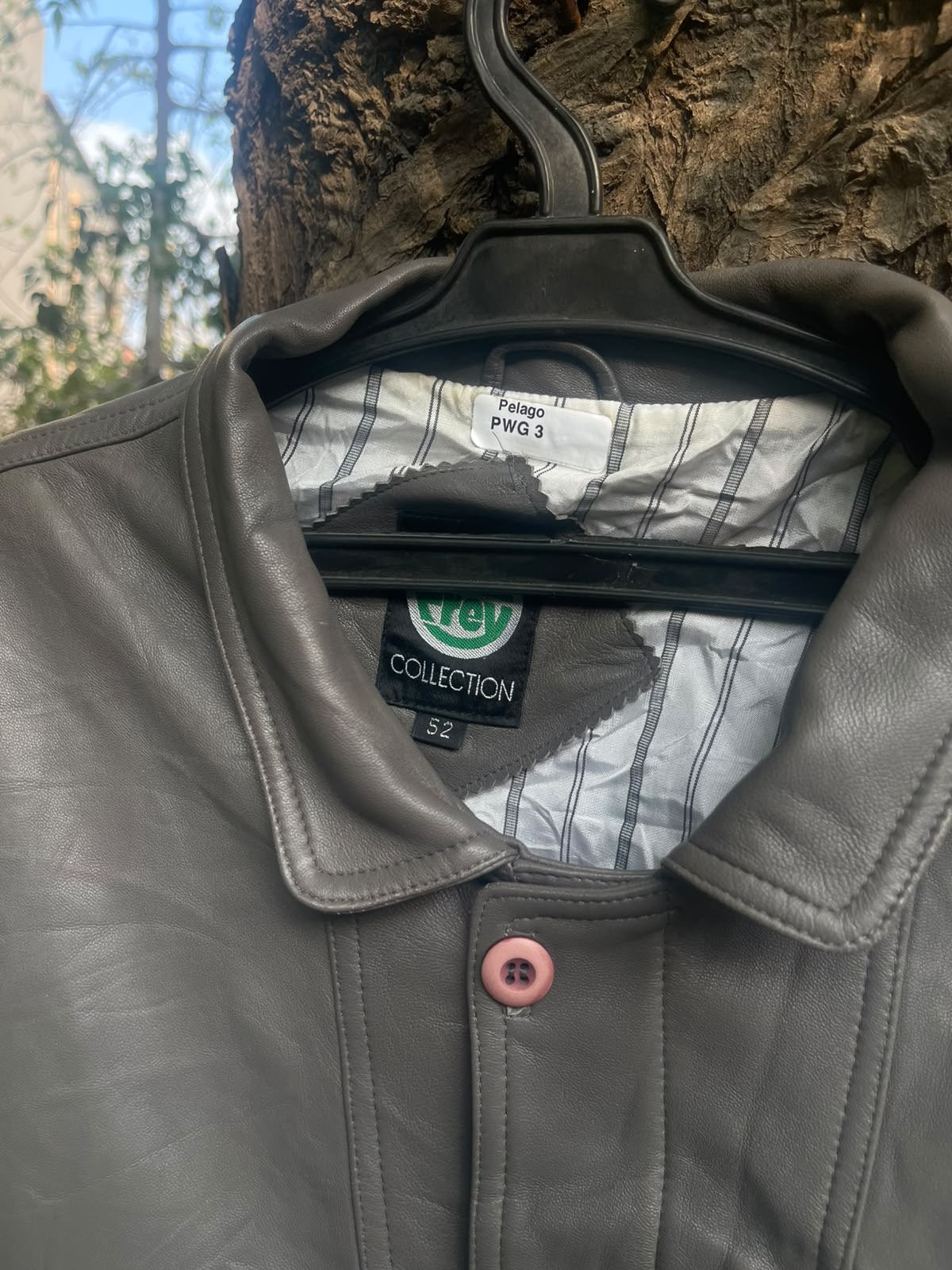 Vintage &nbsp;genuine leather grey RARE jacket