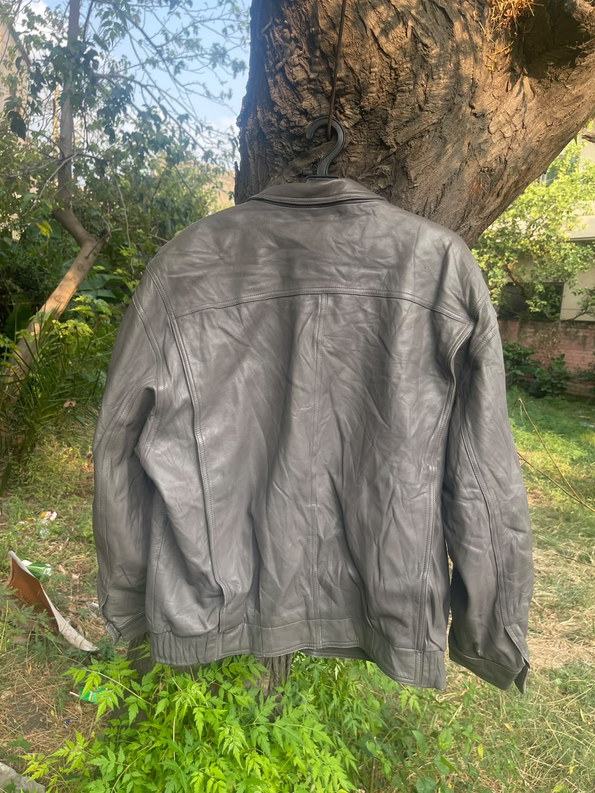 Vintage &nbsp;genuine leather grey RARE jacket