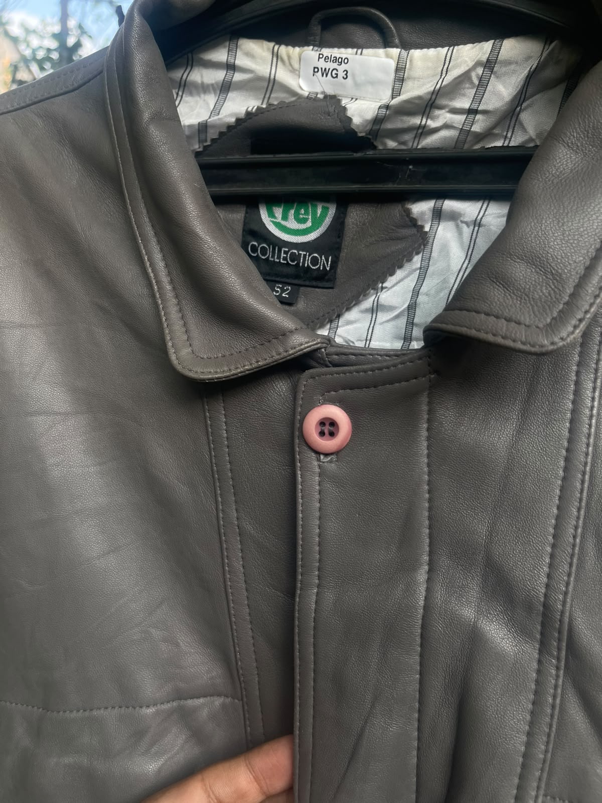 Vintage &nbsp;genuine leather grey RARE jacket