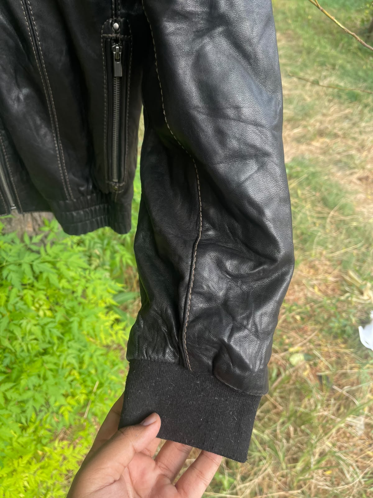 Smart faux leather vtg jacket