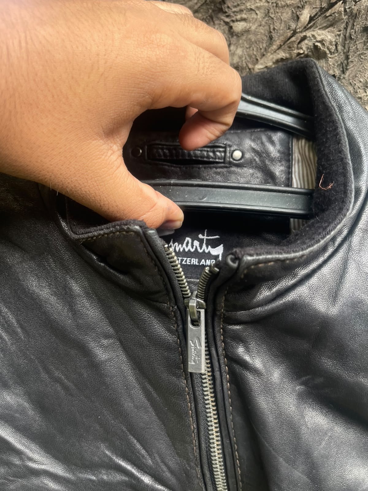 Smart faux leather vtg jacket