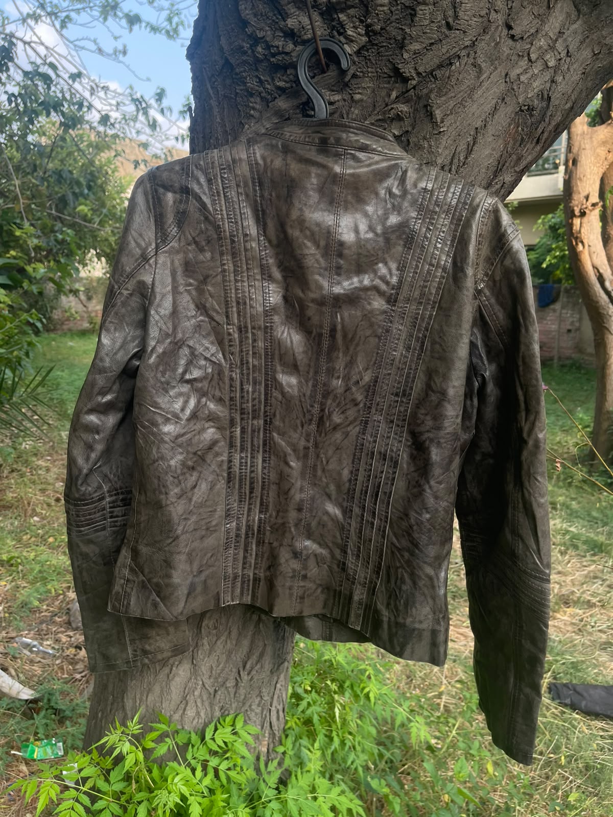 Vintage 90s washed genuine leather very rare colourway jacket