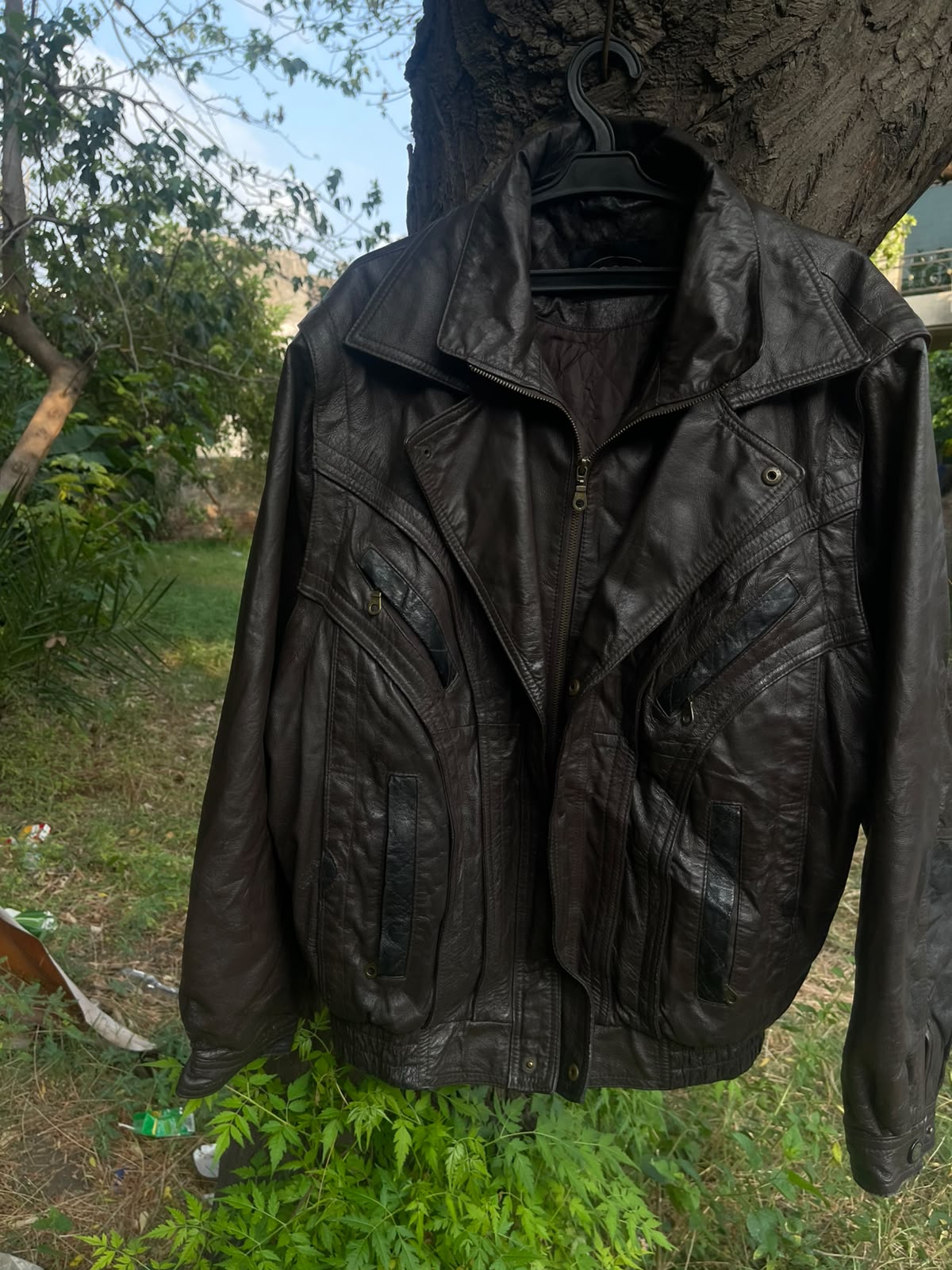Extremely rare 1990s itlaian jcc vintage genuine heavyweight leather jacket