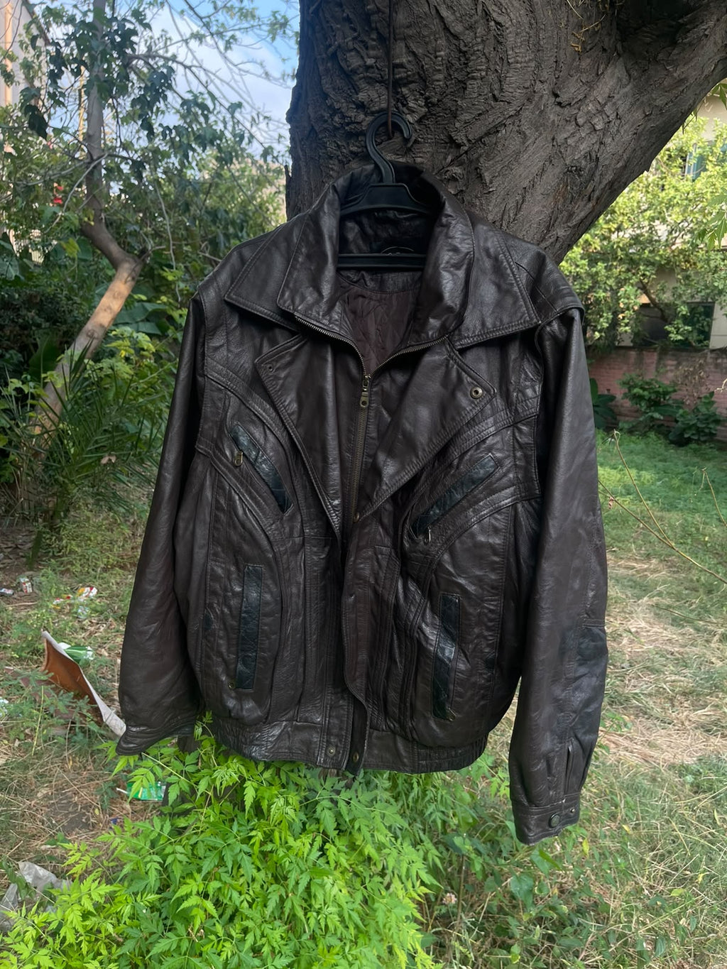 Extremely rare 1990s itlaian jcc vintage genuine heavyweight leather jacket
