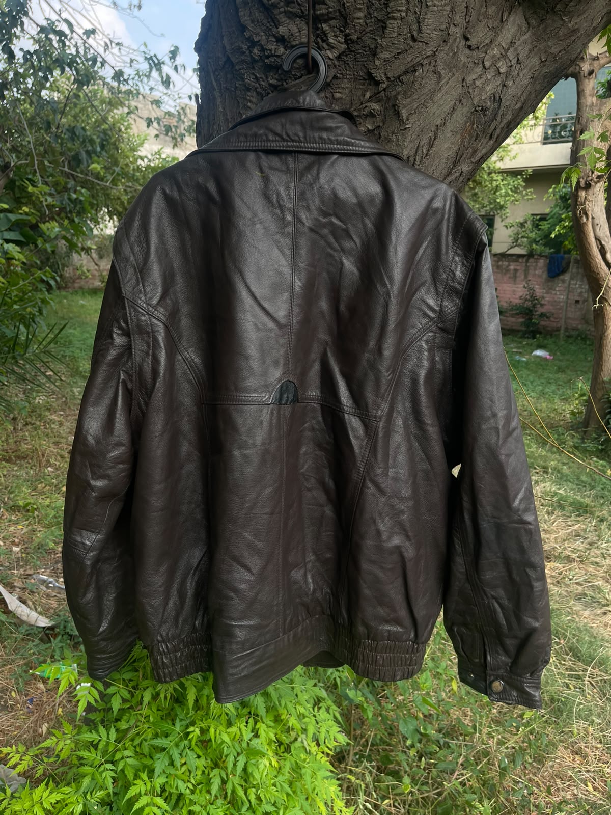 Extremely rare 1990s itlaian jcc vintage genuine heavyweight leather jacket