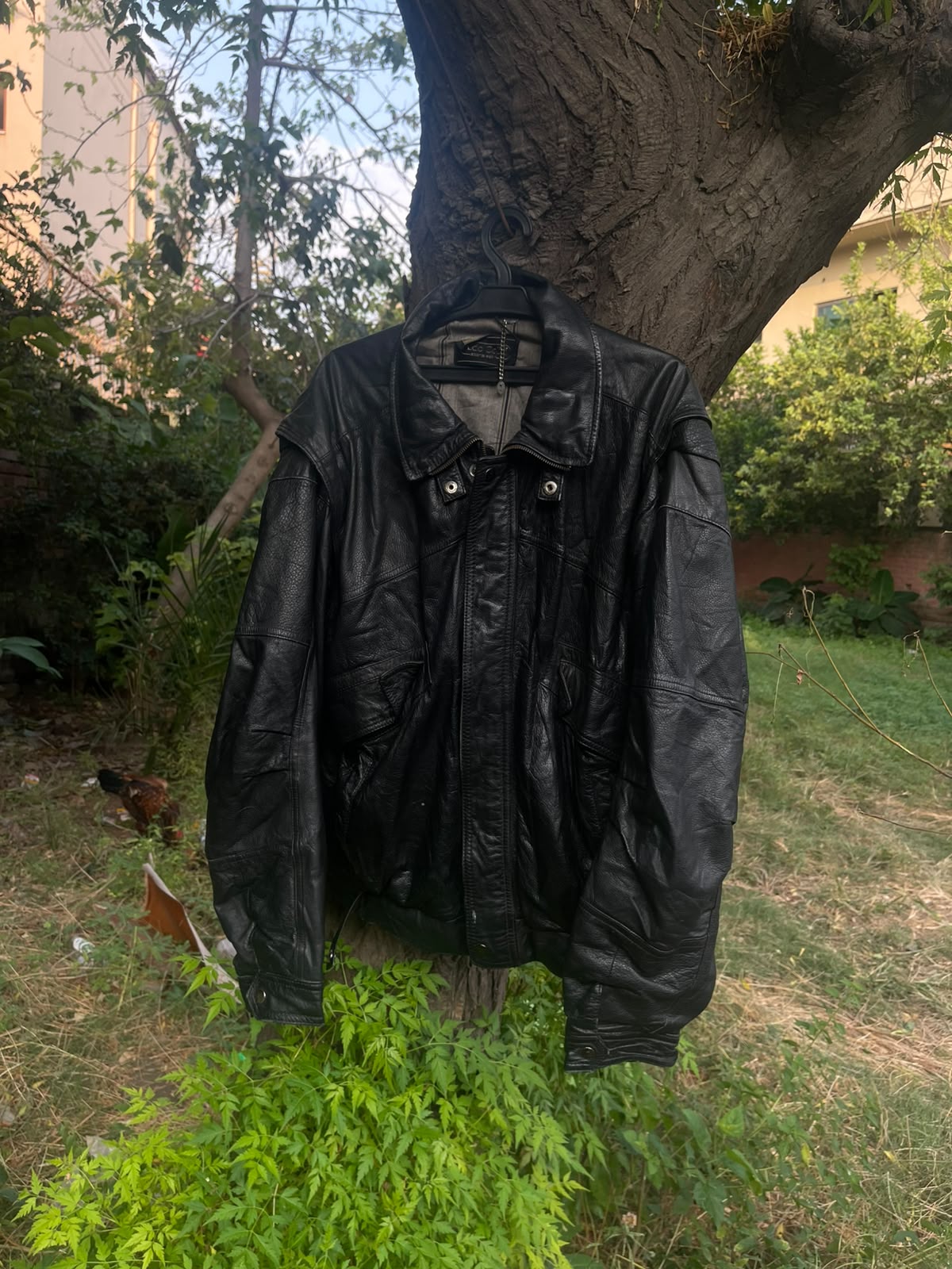 Vintage genuine heavy weight full grain leather jacket