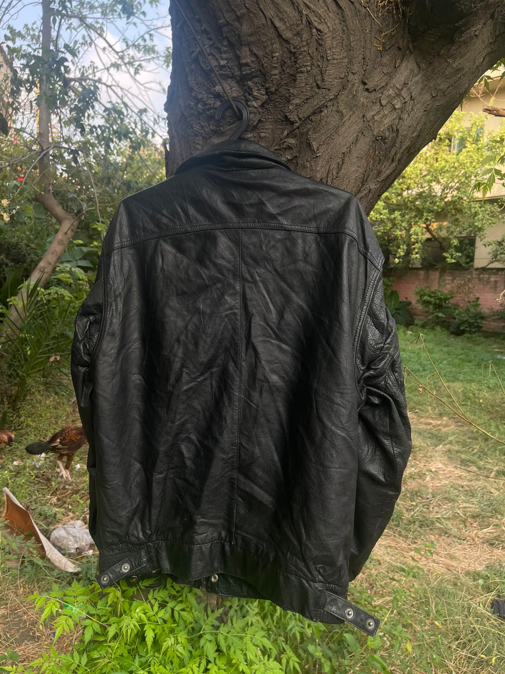 Vintage genuine heavy weight full grain leather jacket