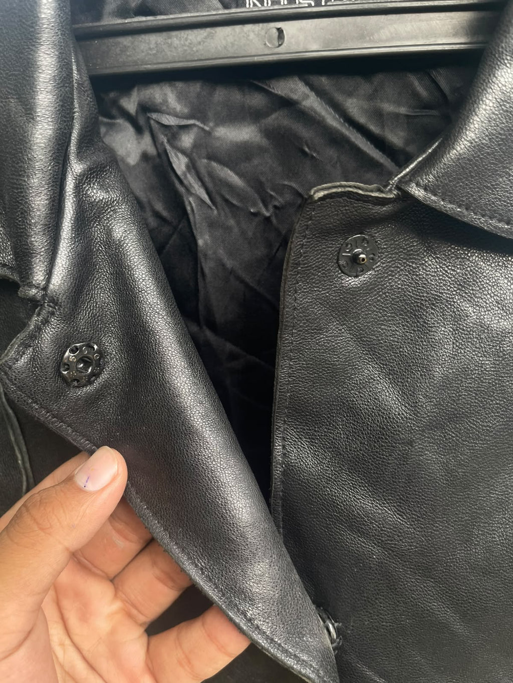 Vintage industry genuine leather coat/jacket