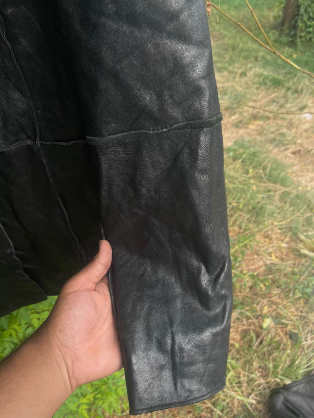 Vintage industry genuine leather coat/jacket