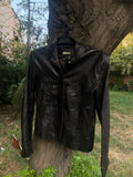Vintage ashy genuine leather(soft) jacket (fitted)