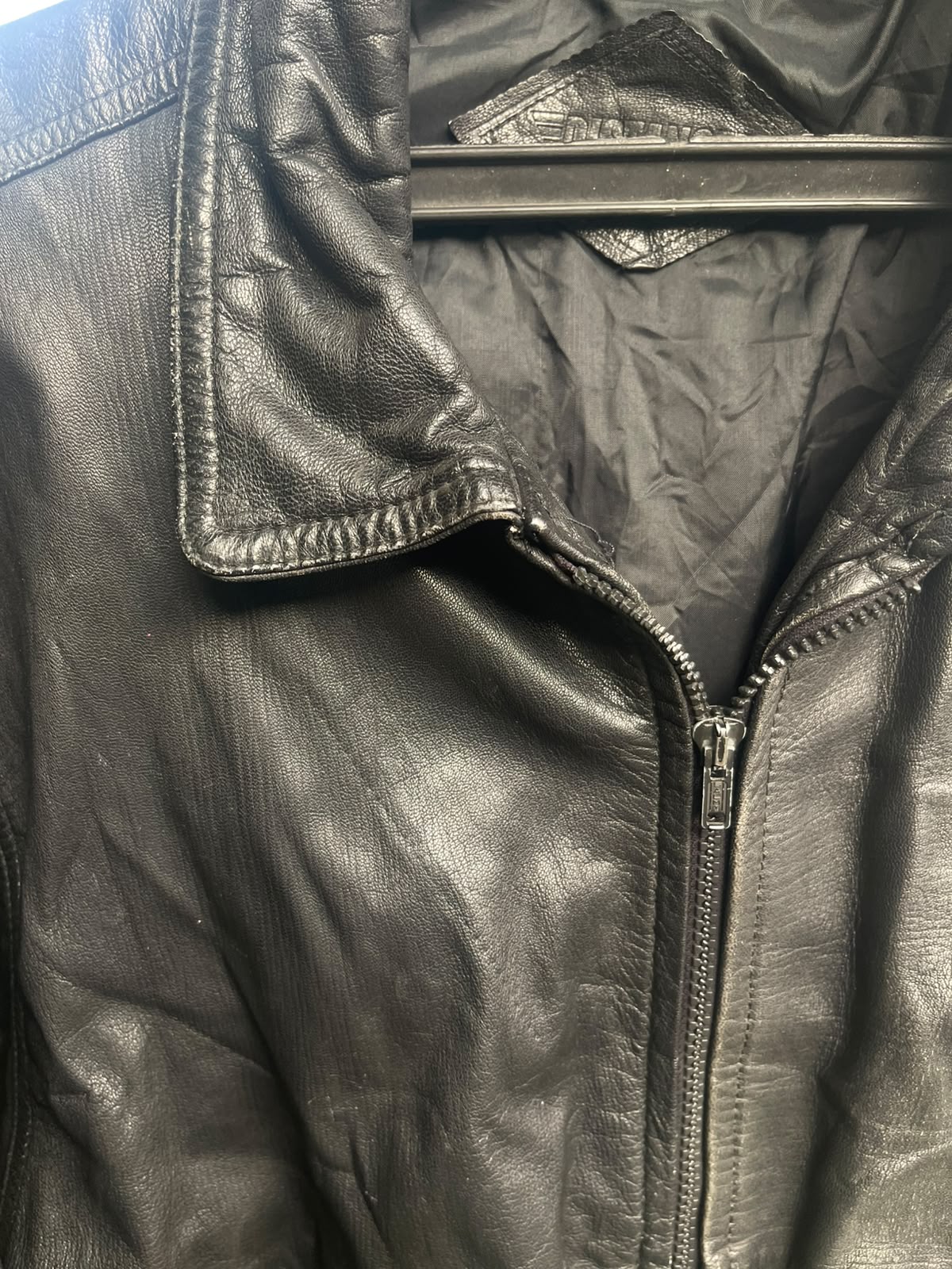 Distance vintage fullgrain heavy leather jacket