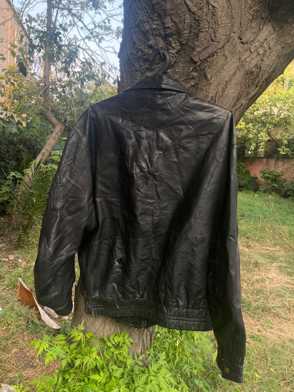 Distance vintage fullgrain heavy leather jacket