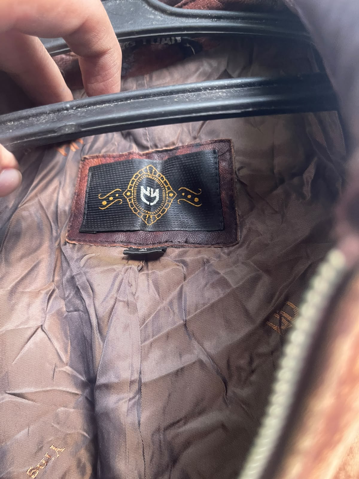 Extremely rare genuine grain leather BURGUNDY jacket