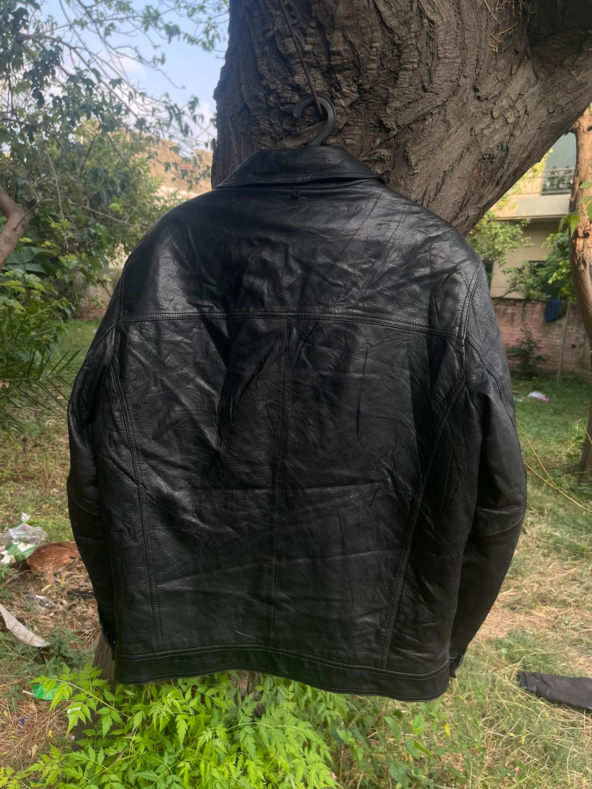 Full grain heavy genuine leather vtg jacket