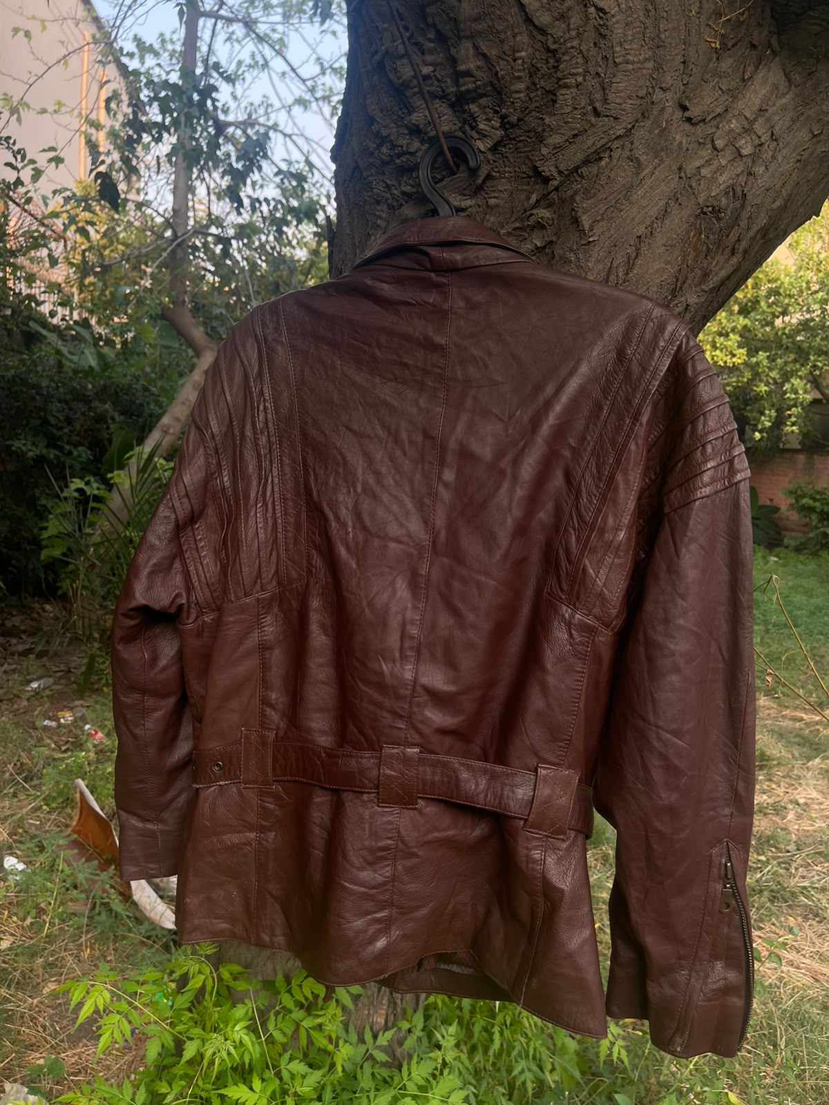 Extremely rare burgundy unisex racer late 1900s jacket