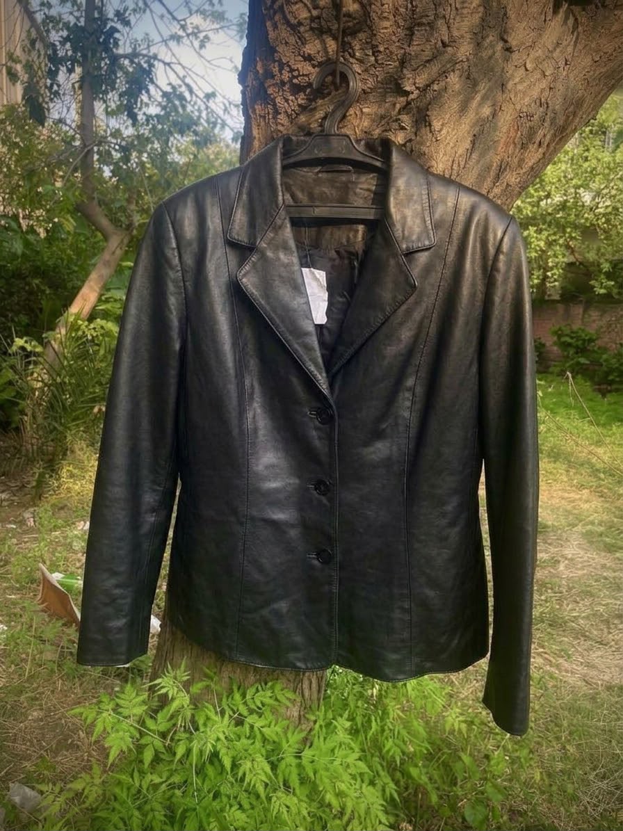 Me bennys leather vintage coat