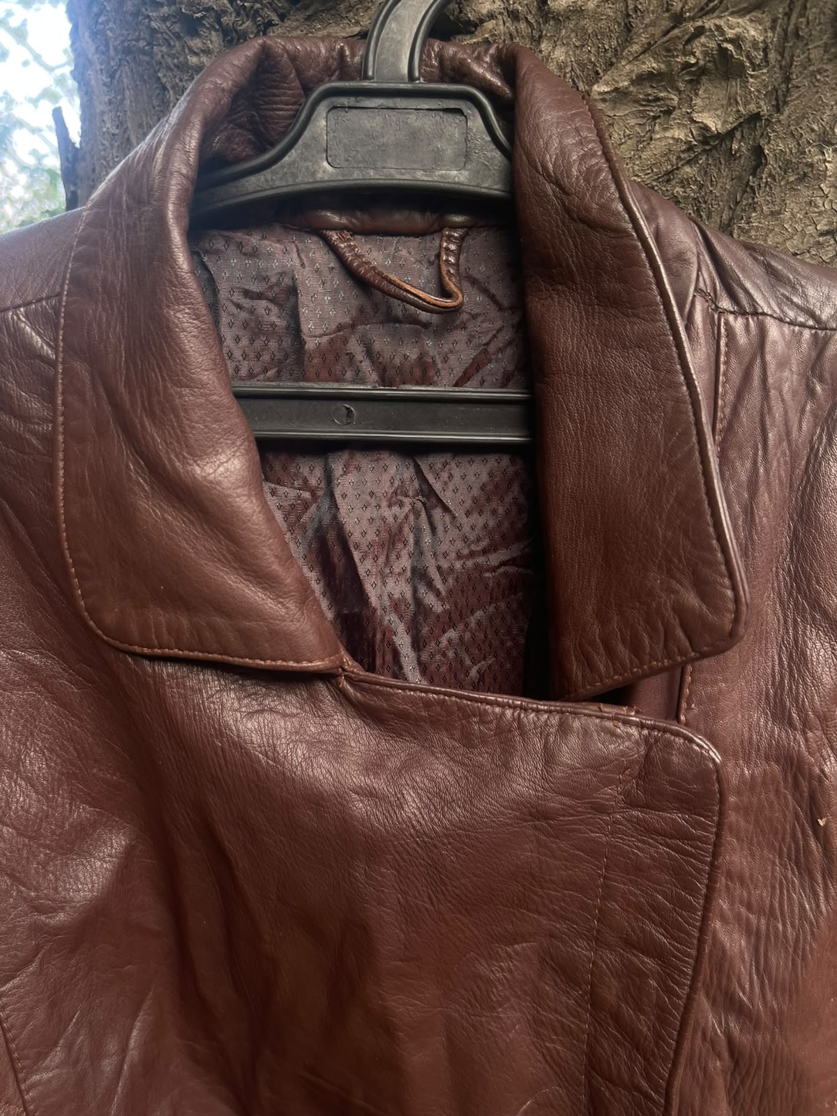 Extremely rare burgundy unisex racer late 1900s jacket