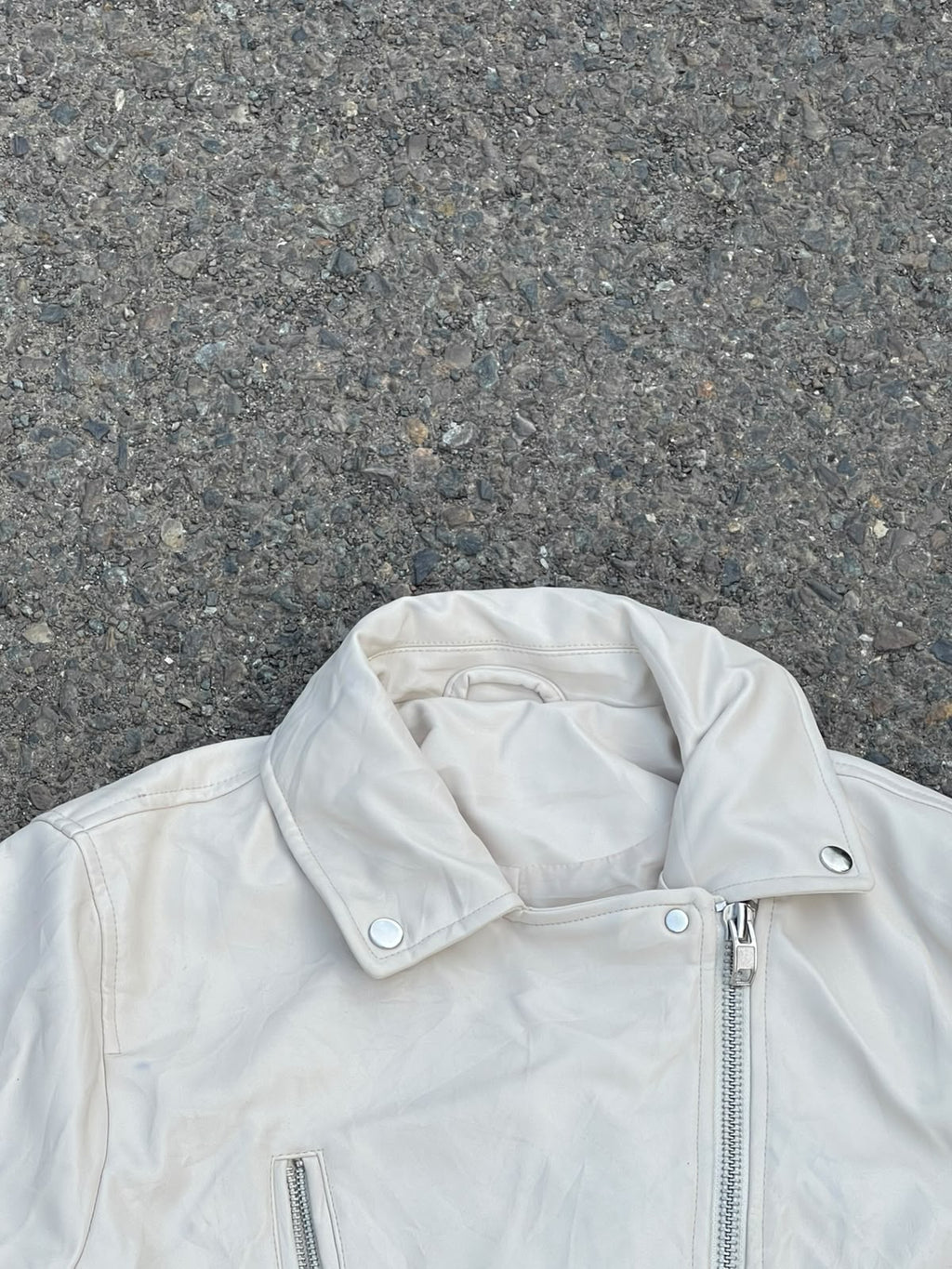 Faux leather bikers jacket