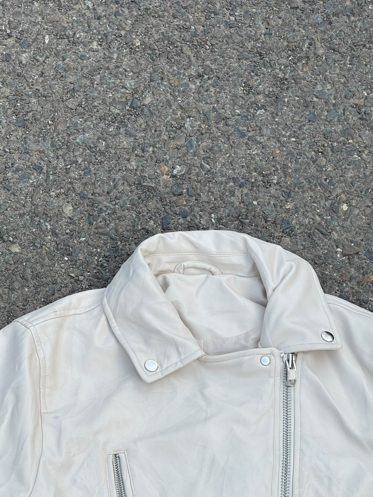 Faux leather bikers jacket