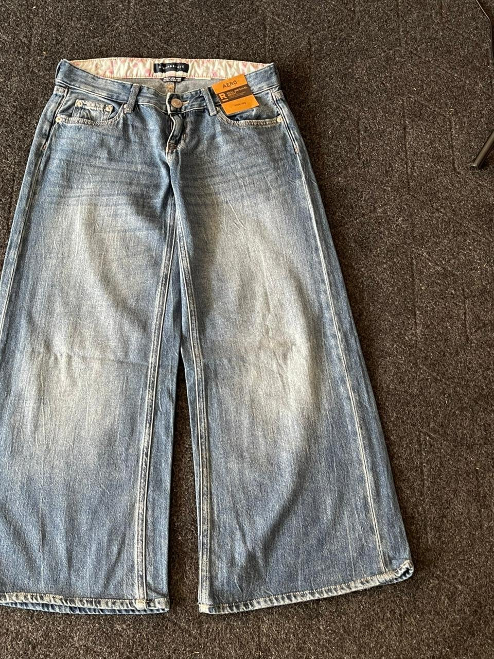 Arropostale Ultra Wide Leg Baggy Denim