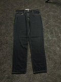 Straight Fit Black Denim