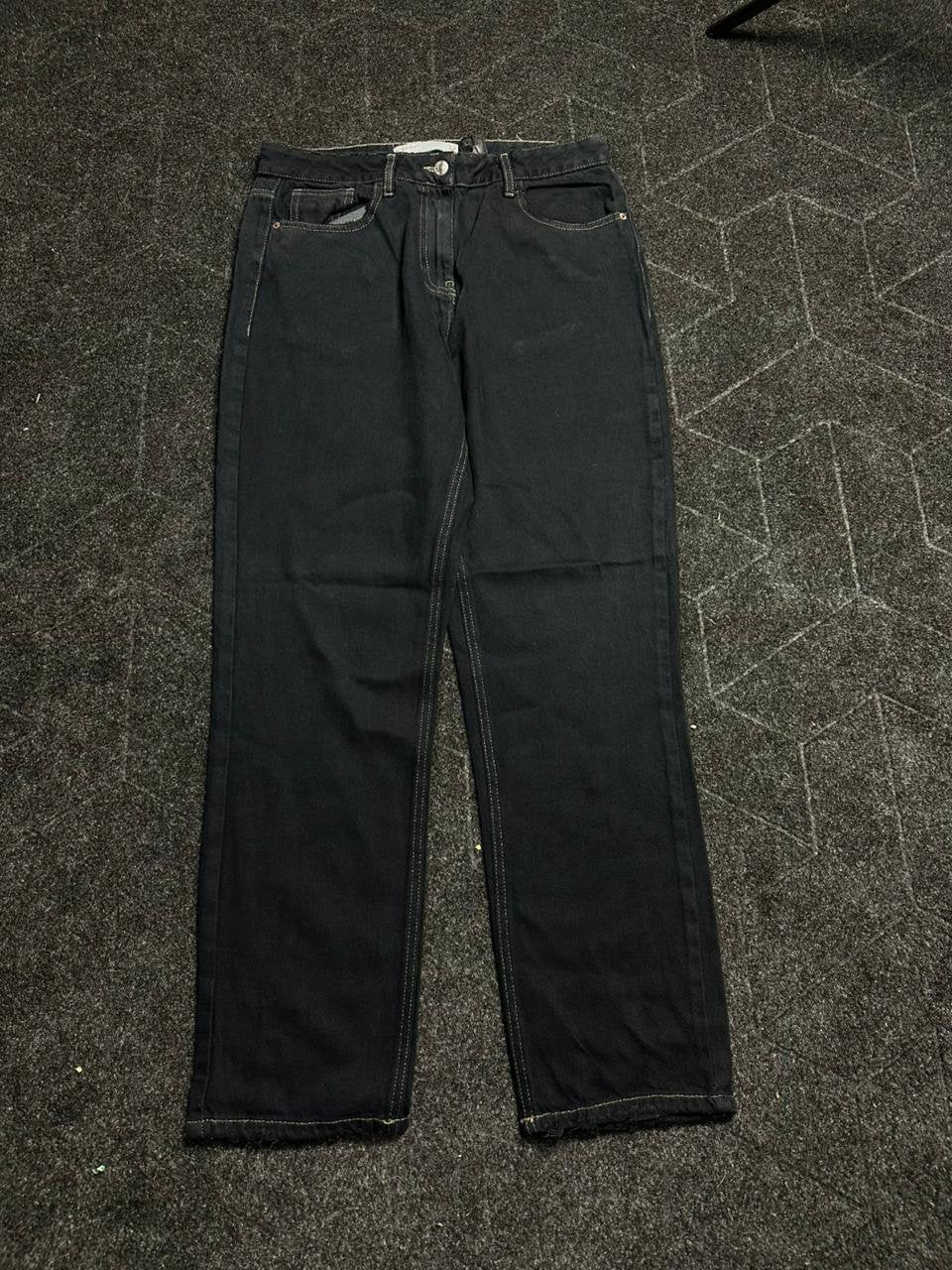 Straight Fit Black Denim