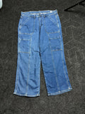 Ultra Wide Leg Blue Denim
