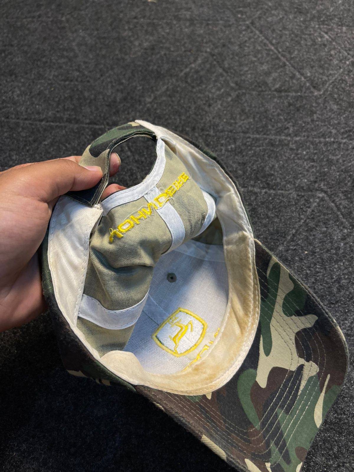 Vintage Camo John Deer Cap