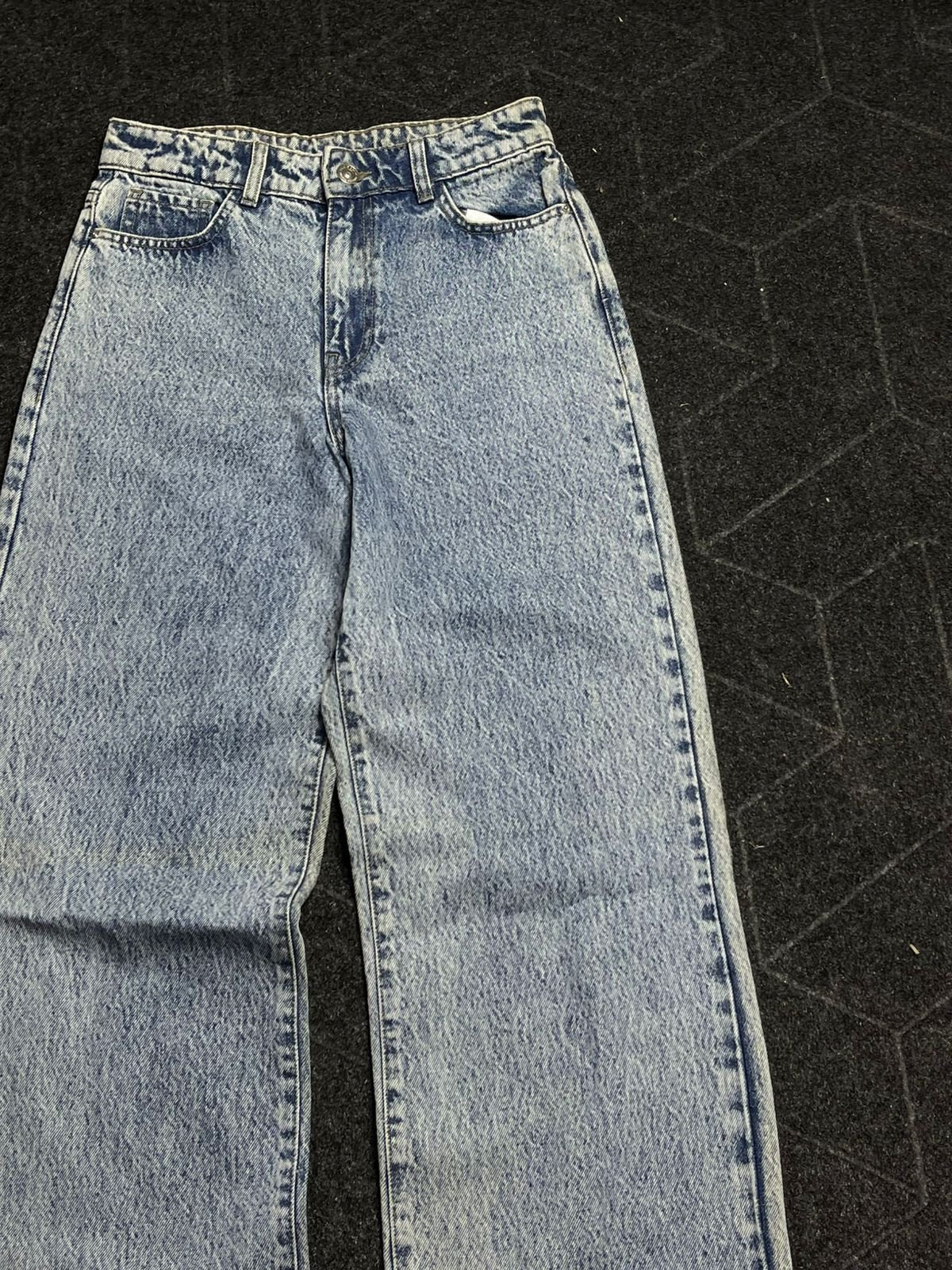 Low Rise Wide Leg Washed Baggy